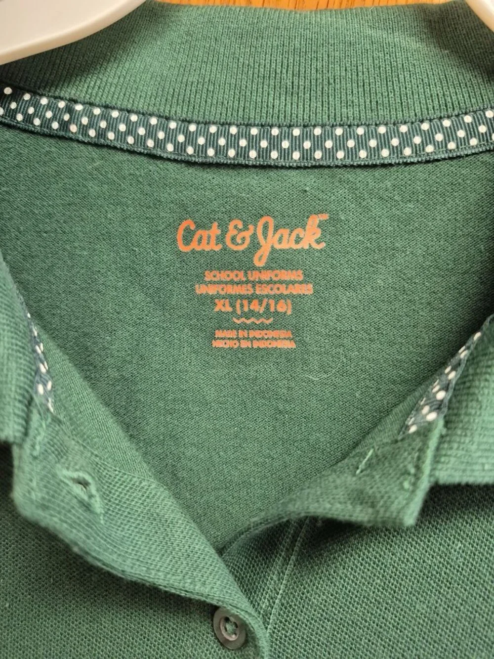 Girl's Plus Size Short Sleeve Stretch Uniform Polo Shirt - Cat & Jack Plus XL (